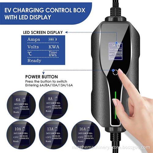 Groothandel AC EV opladen Zencar Evse Gun 16a 32a Level 2 Type 2 Nieuwe energievoertuigonderdelenaccessoires